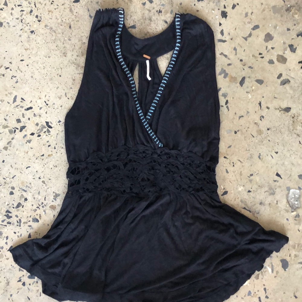 Free people black tank size x small